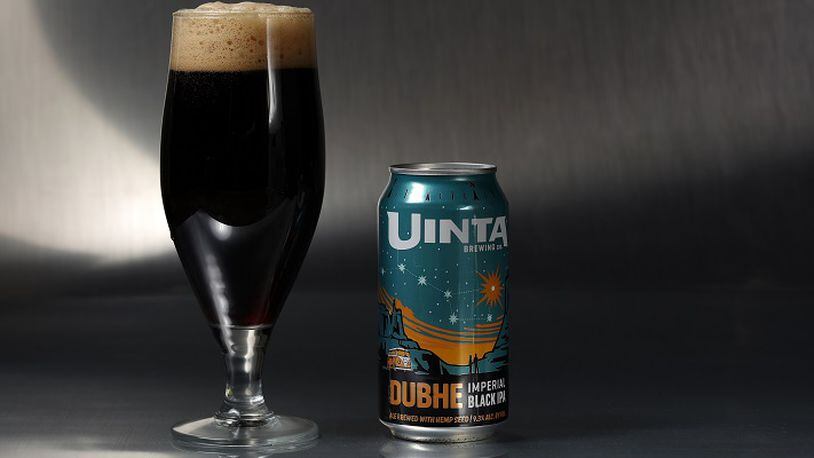 Uinta Brewing's Dubhe, from Salt Lake City, Utah, is an imperial black IPA made with hemp seed. (E. Jason Wambsgans/Chicago Tribune/TNS)