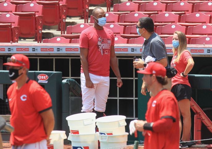 Photos: Reds start workouts at Great American Ball Park