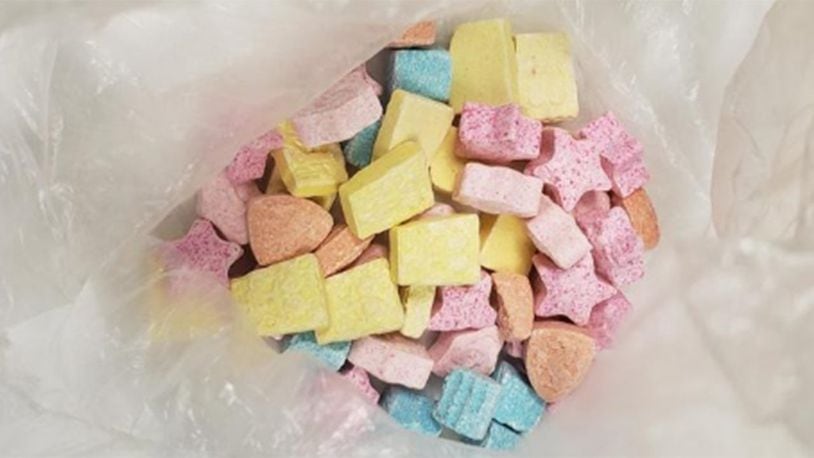 Authorities in Massachusetts are warning parents after officers seized dozens of ecstasy pills made to resemble popular children's cartoon characters.
