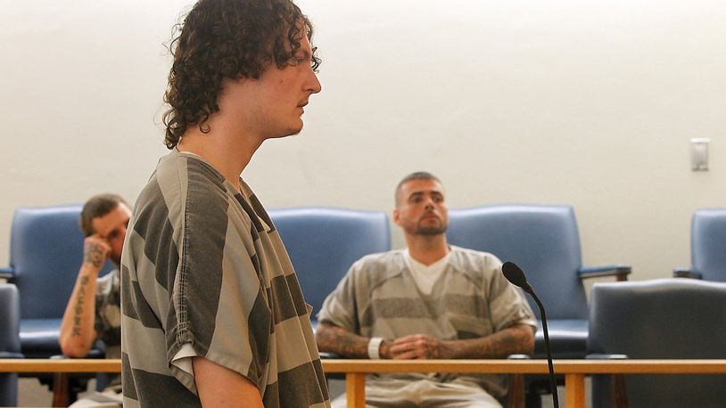 Tyler Neitzel attends his arraignment due to drug charges. Bill Lackey/Staff