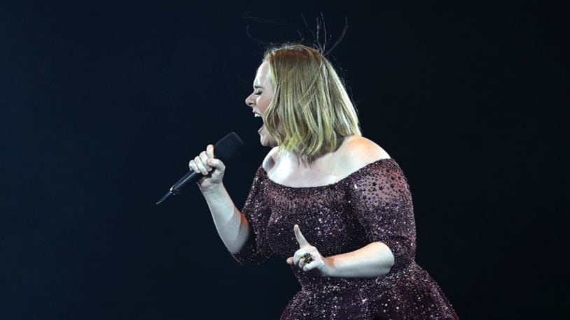 Grammy Award-winning singer Adele said she was forced to cancel her final two shows this weekend because of damaged vocal cords.