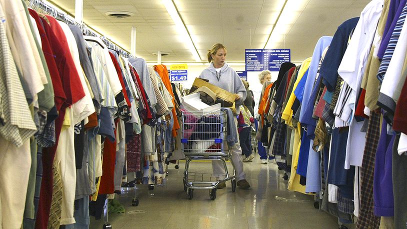 A shopper at the Goodwill Store located at Airway Plaza. FILE.