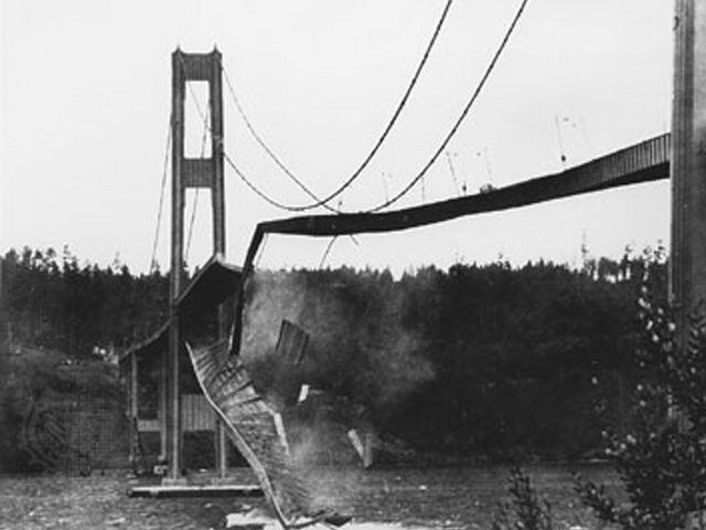 Tacoma Narrows Bridge, Tacoma on Nov. 7, 1940