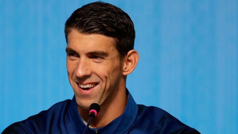 RIO DE JANEIRO, BRAZIL - AUGUST 14: Michael Phelps of the United States speaks during a press conference at the Main Press Centre on August 14, 2016 in Rio de Janeiro, Brazil. (Photo by Jamie Squire/Getty Images)