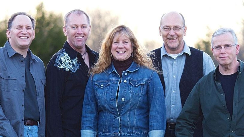 Members of Ludlow Creek - L - R Tom Scarpelli, Dave Benson, Michelle Scarpelli, Jeff Friend and Allen Seals. Their second album will be released at the end of the summer.
