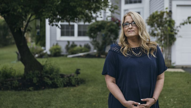 Susan Karnick, who opted for a prophylactic mastectomy when she tested positive for the PALB2 gene. After surgery, it was found she had stage one breast cancer in one breast and five precancerous lesions in the other/ (Taylor Glascock/The New York Times)