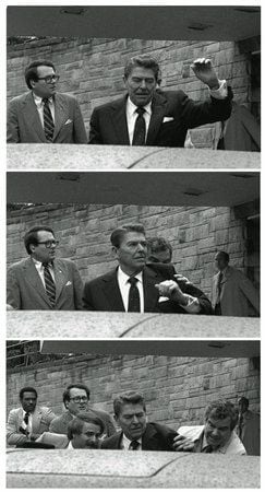 President Ronald Reagan shot, March 30, 1981