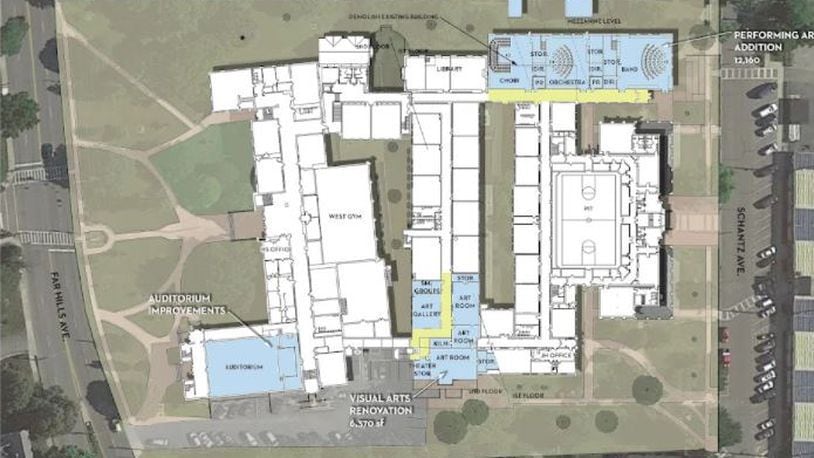 Oakwood Schools Foundation’s Flourish project will fund an $8.8 million performing and visual arts expansion at Oakwood Junior High and High School. FILE