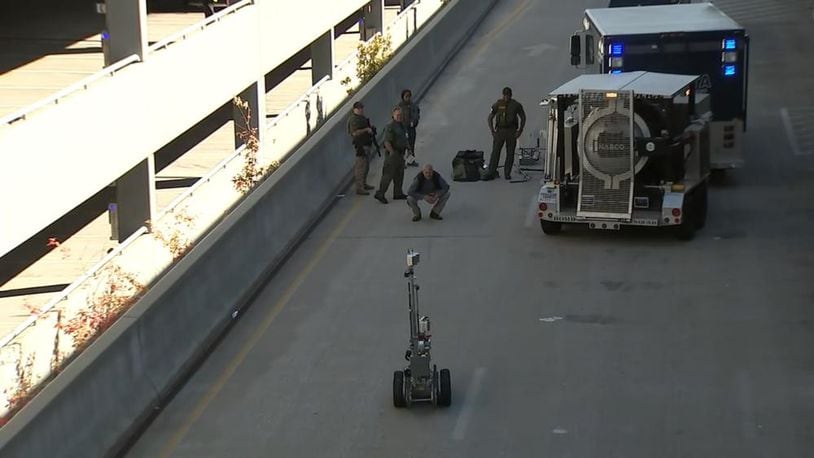 Authorities gave the all clear after investigating a suspicious package at the Atlanta airport Sunday morning.