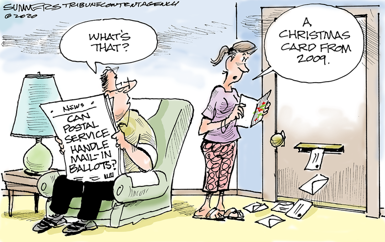 Week in cartoons: Mail-in ballots, stalled stimulus and more