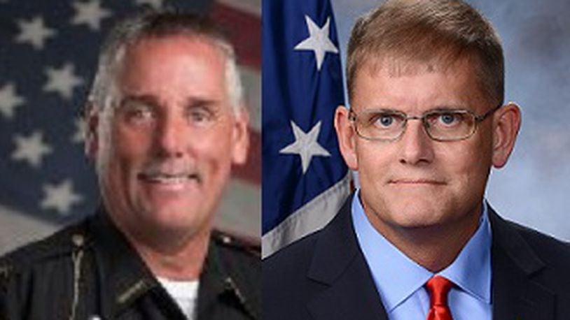 2024 Miami County Sheriff candidates Dave Duchak (left) and Paul Reece