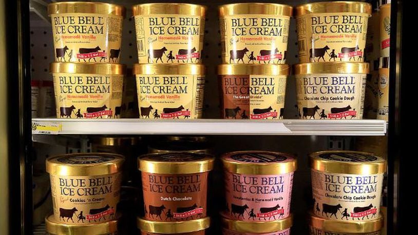 Blue Bell Ice Cream. (Photo by Jamie Squire/Getty Images)