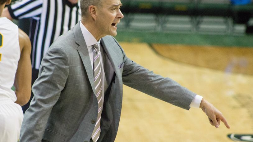 Wright State coach Scott Nagy during a game vs. IUPUI on Dec. 30, 2017, at the Nutter Center. Allison Rodriguez/CONTRIBUTED