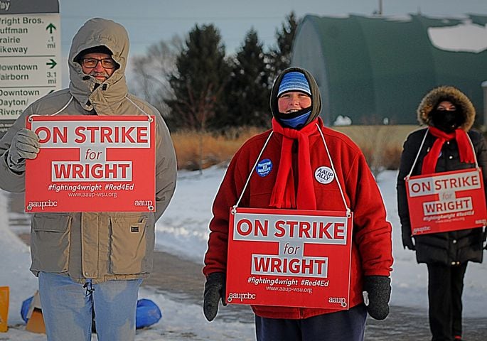 PHOTOS: Faculty strike at Wright State University