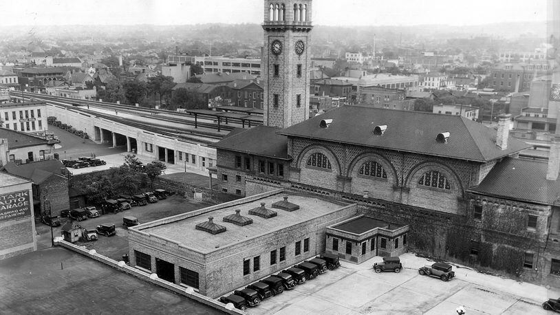 An undated photograph of Union Station. The "Tower Depot" was dedicated July 21, 1900. DAYTON DAILY NEWS ARCHIVE
