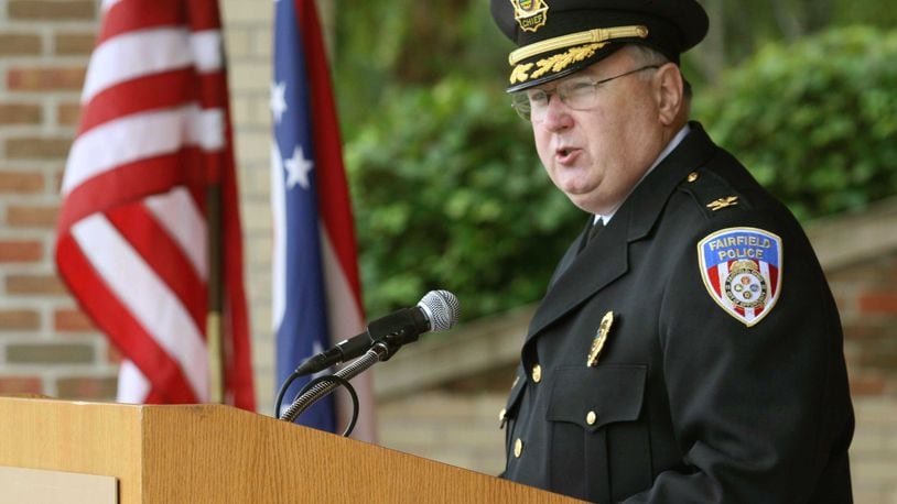 Fairfield Police Chief Mike Dickey will retire in February 2018 after nearly two decades leading the city of Fairfield Police Department. Dickey, 70, who was formerly the police chief of Englewood, started with the Fairfield department in June 1999. STAFF FILE PHOTO