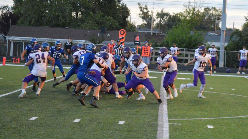 Bellbrook topped Brookville 42-21 on Friday night to improve to 5-0. Eric Frantz/CONTRIBUTED