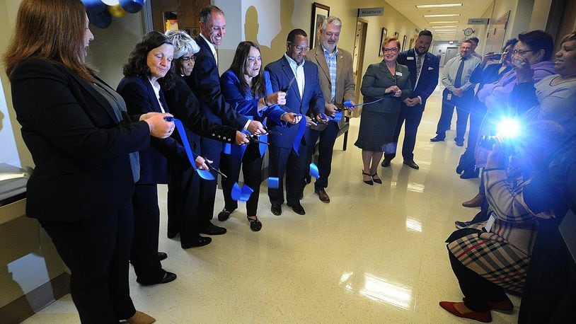 The Montgomery County Probate Court held a ribbon cutting Monday Oct. 17, 2022 for the opening of a resource center to help people navigate the legal system. MARSHALL GORBY\STAFF