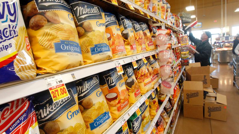 An ever popular regional brand, Mikesell’s potato chips can be found at most local groceries. LISA POWELL / STAFF