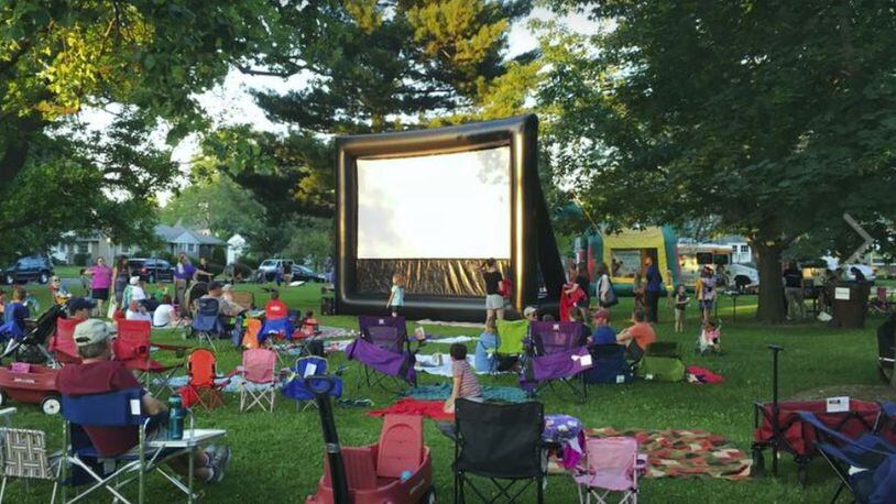 The Highland Park neighborhood had a movie night in June, along with fun time for children, using a micro-grant from Hamilton’s 17Strong program. PROVIDED