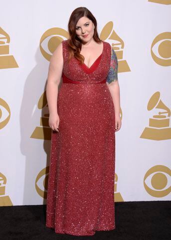 Red on the red carpet: Singer Mary Lambert