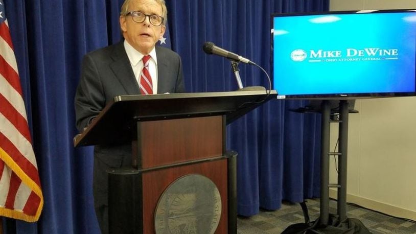 Ohio Attorney General Mike DeWine is demanding drug makers and distributors “pay up” to help fight an opioid crisis they helped create. Randy Ludlow/The Columbus Dispatch