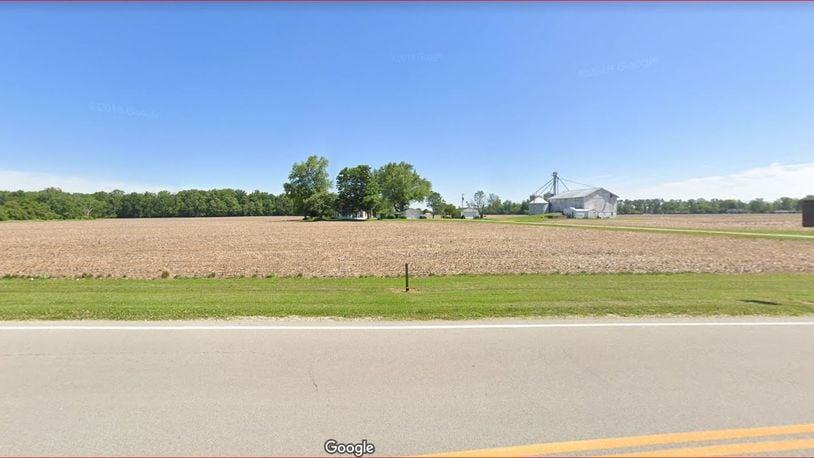 A Google Maps capture of part of Old Springfield Road, west of Dog Leg Road and east of Union Airpark Boulevard.