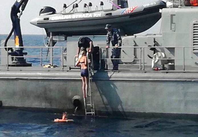 Photos: Woman falls overboard, survives by treading water for 10 hours