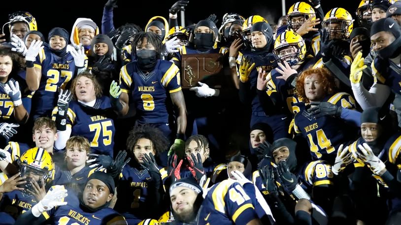 Springfield defeated Olentangy Liberty 35-7 to win its fourth straight regional football title on Friday, Nov. 18, 2022. Michael Cooper/CONTRIBUTED