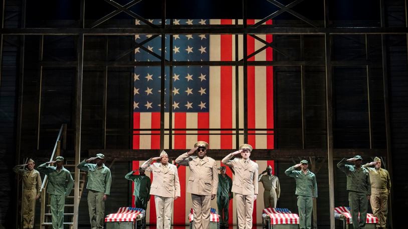 The cast of the national tour of A Soldier's Play," slated Feb. 14-19 at the Victoria Theatre courtesy of Dayton Live and the Human Race Theatre Company. PHOTO BY JOAN MARCUS