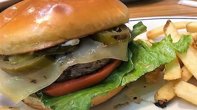 The Jalapeno Kick burger at "IHOb." (Robert Philpot/Fort Worth Star-Telegram/TNS)