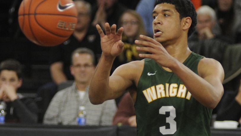 Guard Mark Hughes of Wright State had 9 points, 5 rebounds, 2 steals and an assist in an 81-62 loss in Thursday’s Horizon League men’s college basketball opener at Oakland (Mich.) in Rochester on Thursday. MARC PENDLETON / STAFF