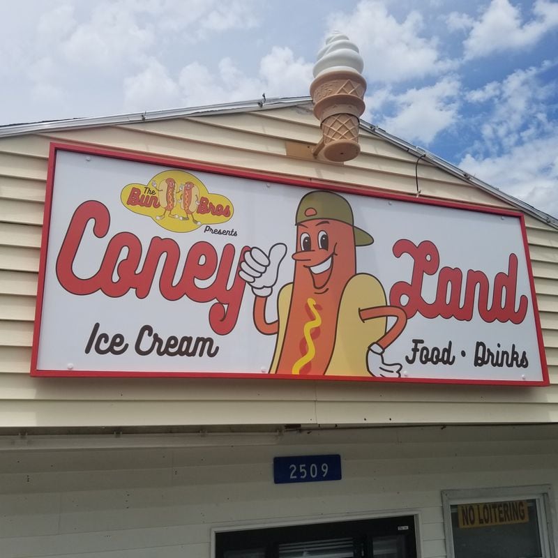 “The Bun Bros LLC ConeyLand” or just “The Bun Bros” will hold its grand opening today, May 28 starting at 11 a.m. until 9 p.m. The brick and mortar, located at 2509 Valley Pike in Riverside and owned by Mike Davis and Von Crager, is a full-service ice cream shop with a lengthy grill menu, including some not-so-average hot dog stand items.