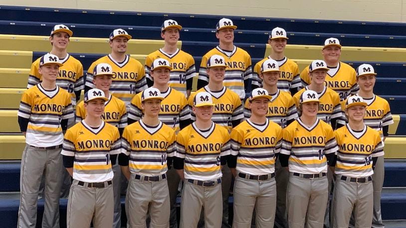 Monroe High School’s baseball team. PHOTO COURTESY OF MONROE ATHLETICS