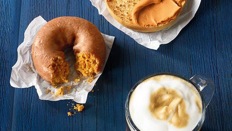 Dunkin' Donuts is spicing up the season with its new pumpkin spice cream cheese, made with real pumpkins.