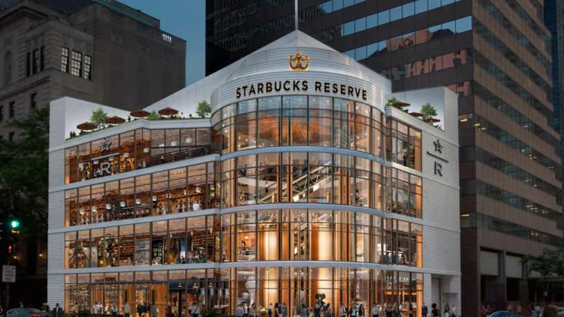 Starbucks will open its largest store in Chicago in November.