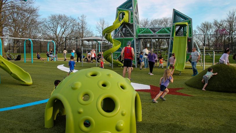 Centerville-Washington Park District recently added an all-inclusive playground at one of its most popular parks. Yankee Park, 7500 Yankee St., dedicated the new playground Friday, May 13, 2022. CONTRIBUTED