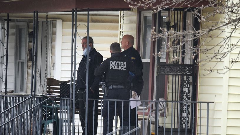 Dayton police investigate a deadly shooting on Kammer Avenue on Thursday, Dec. 17, 2020. MARSHALL GORBY/STAFF
