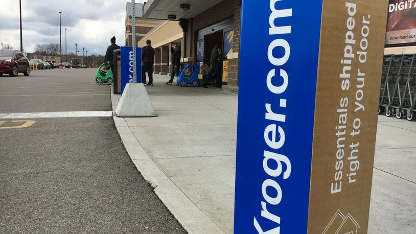 Kroger’s investment in technology is paying off with a 60 percent increase in e-commerce sales. STAFF PHOTO / HOLLY SHIVELY