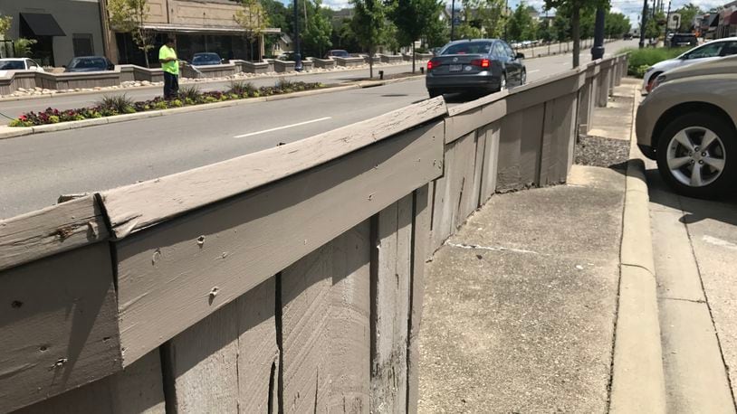 Repairs to Far Hills Avenue Business District timber walls in Oakwood are expected to start this summer, leading to some temporary parking and lane restrictions on one side of that section of Ohio 48, according to the city. FILE