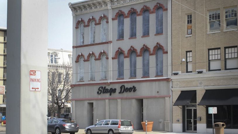 The building on Jefferson Street in downtown Dayton housing the Stage Door is scheduled to be sold at a sheriff’s sale Friday. MONTGOMERY COUNTY AUDITOR PHOTO
