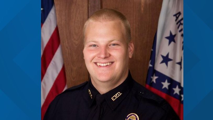 Arkansas police shooting: Officer fatally shot outside police station; suspect dead,