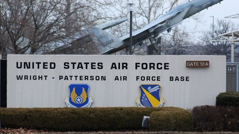 Traffic flows through Gate 12A onto Wright-Patterson Air Force Base. As of April 20, only individuals with a valid Department of Defense identification card, Wright-Patterson AFB visitor pass or other base-issued pass will be allowed entry to the installation. (File photo)