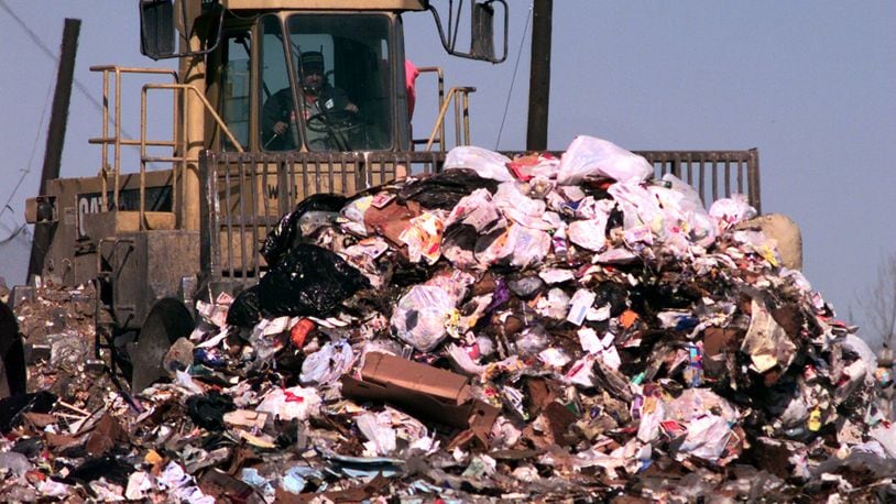 Stony Hollow Landfill in Dayton has been the focus of hundreds of odor complaints from several nearby communities.. STAFF
