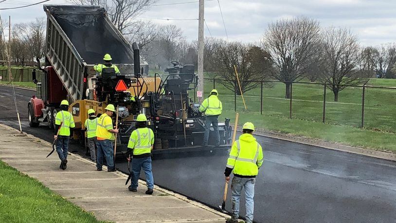 This year’s City of Dayton street resurfacing program began April 30 and is scheduled to be complete by July 31.