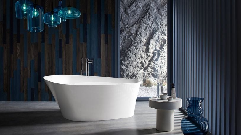 Freestanding baths give you the freedom of placing the fixture in the middle of your bathroom, making it the focal point. (Kohler)