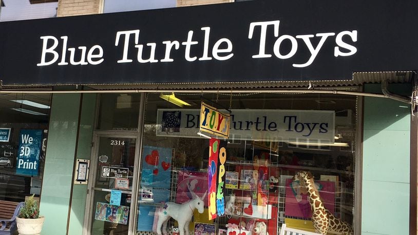 Blue Turtle Toys in Oakwood will close in May 2017 unless owner Carolyn Meyer can find a buyer. LYNN HULSEY/Staff