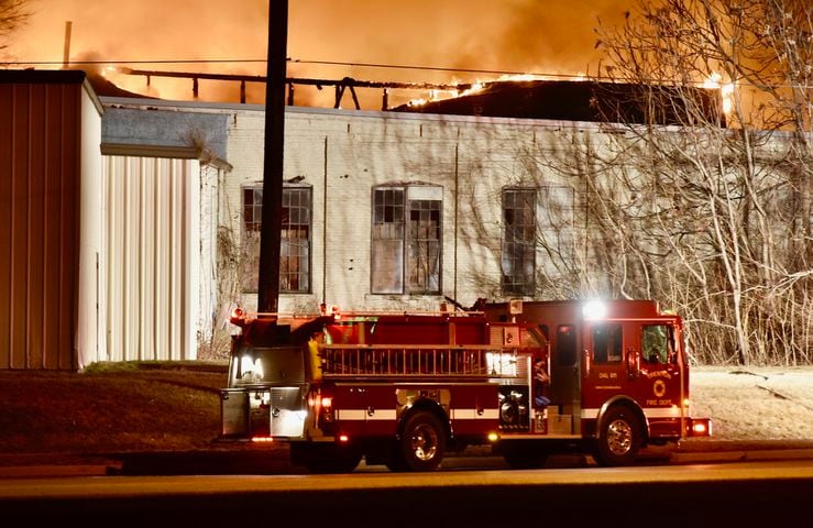 PHOTOS: Vacant warehouse fire in Middletown