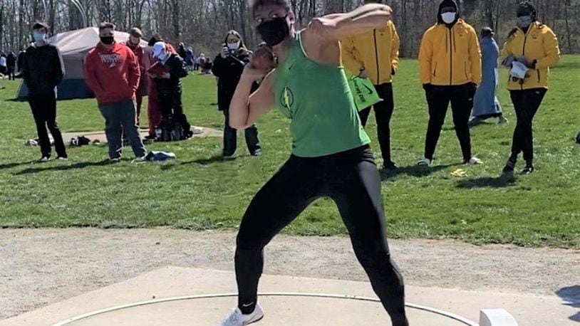 Northmont's Alexis Boykin won the shot put and discus in last week's Herb Hartman Invitational. CONTRIBUTED