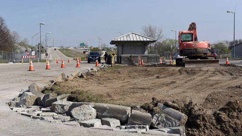 A construction project is underway at Gate 15A on Wright-Patterson Air Force Base. After the workday ends April 16, the gate will be closed to all traffic for about two months. U.S. AIR FORCE PHOTO/TY GREENLEES